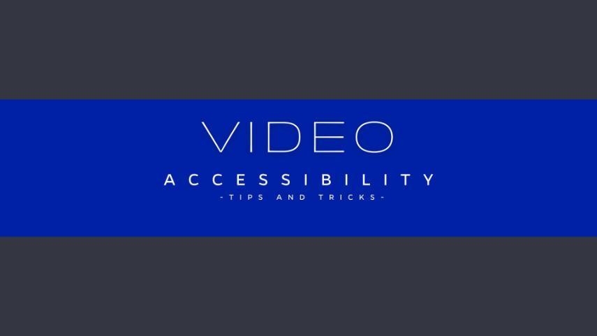 Accessibility Video Playlist